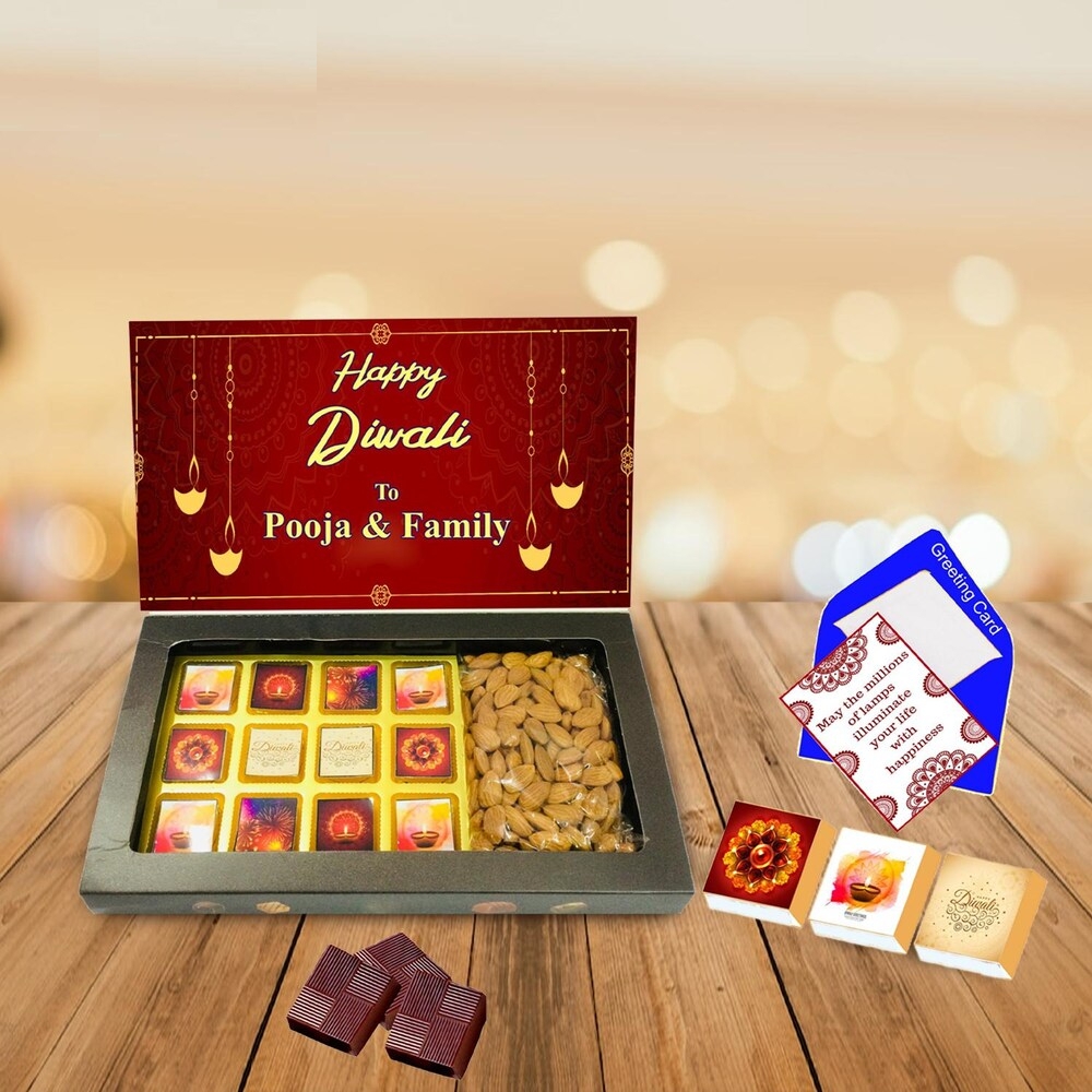  Diwali Bliss Personalised Chocolate Gift