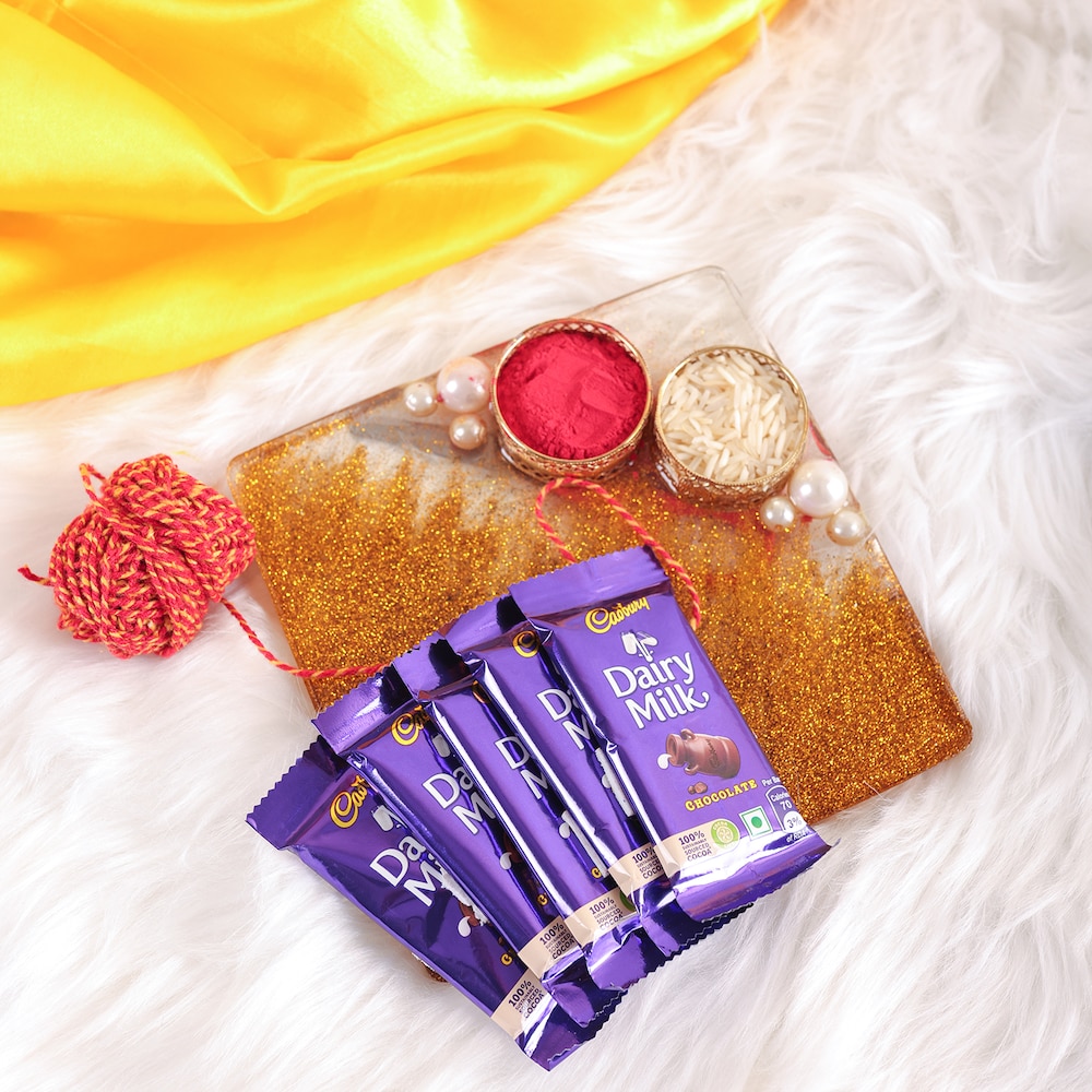  Bhai Puja Thali With Chocolates