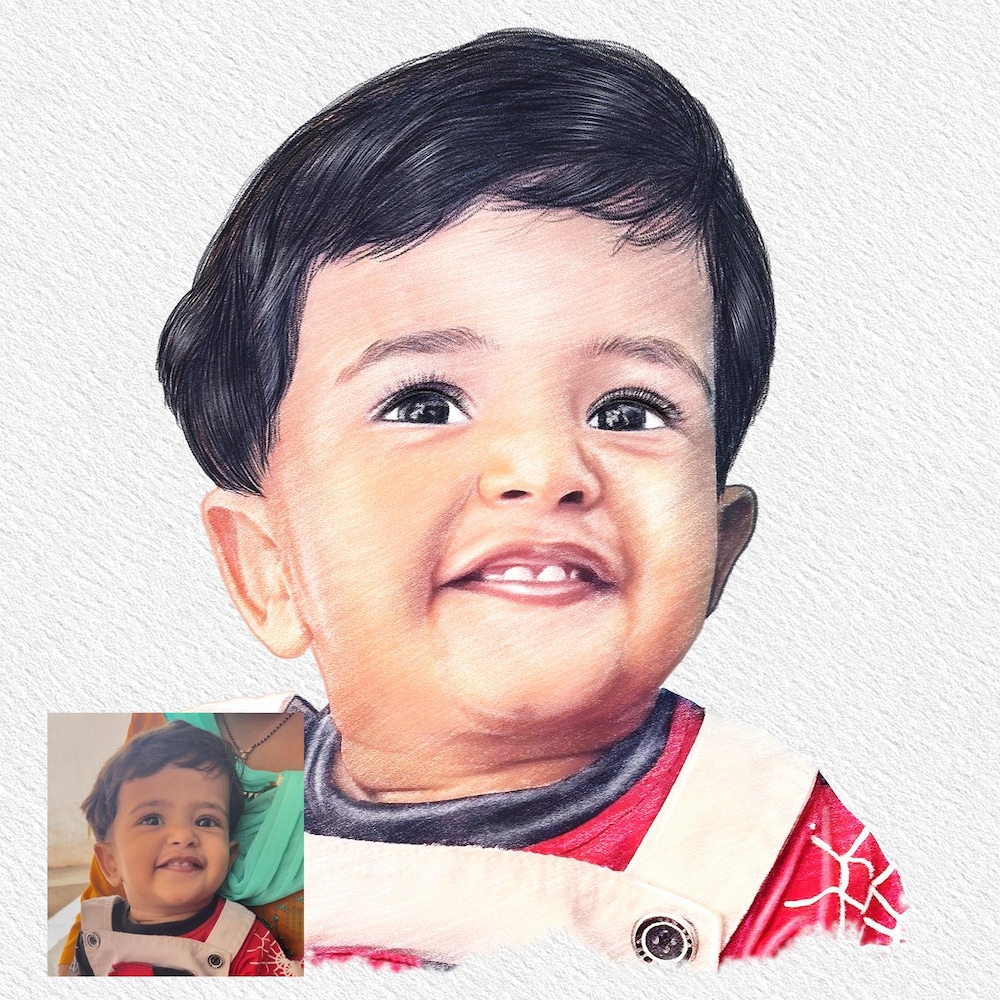  Baby Cherika Color Pencil Art