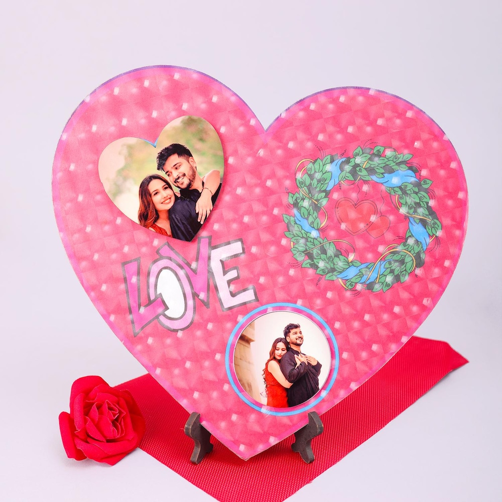  Special  Pink Heart Design Frame For Lovers