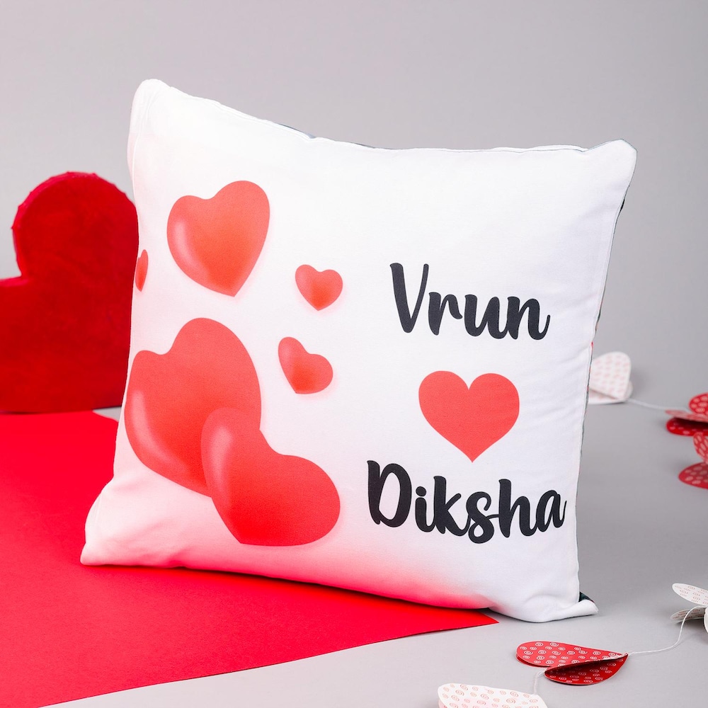 Personalised Hearty Name Cushion