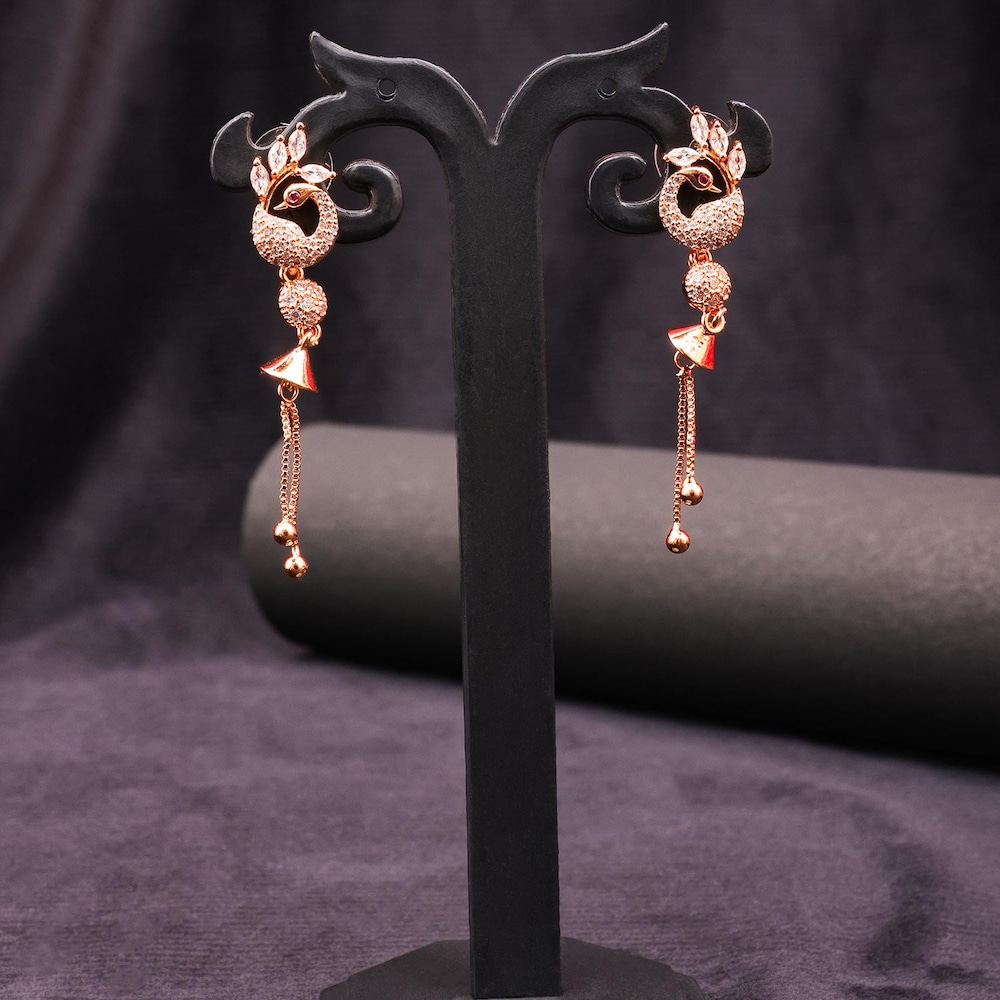  Rose Polished Stunning Earring Set