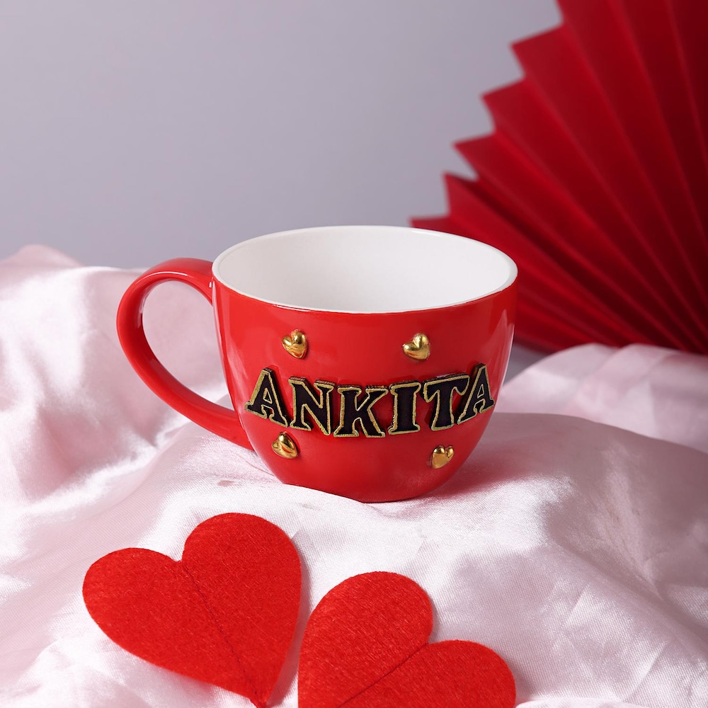 Custom Name Red Mug