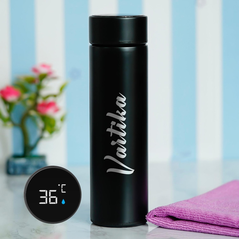  Personalised Led Temperature Bottle For Her
