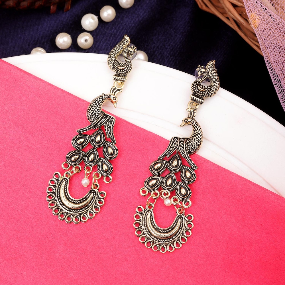  Peacock Shaped Earrings