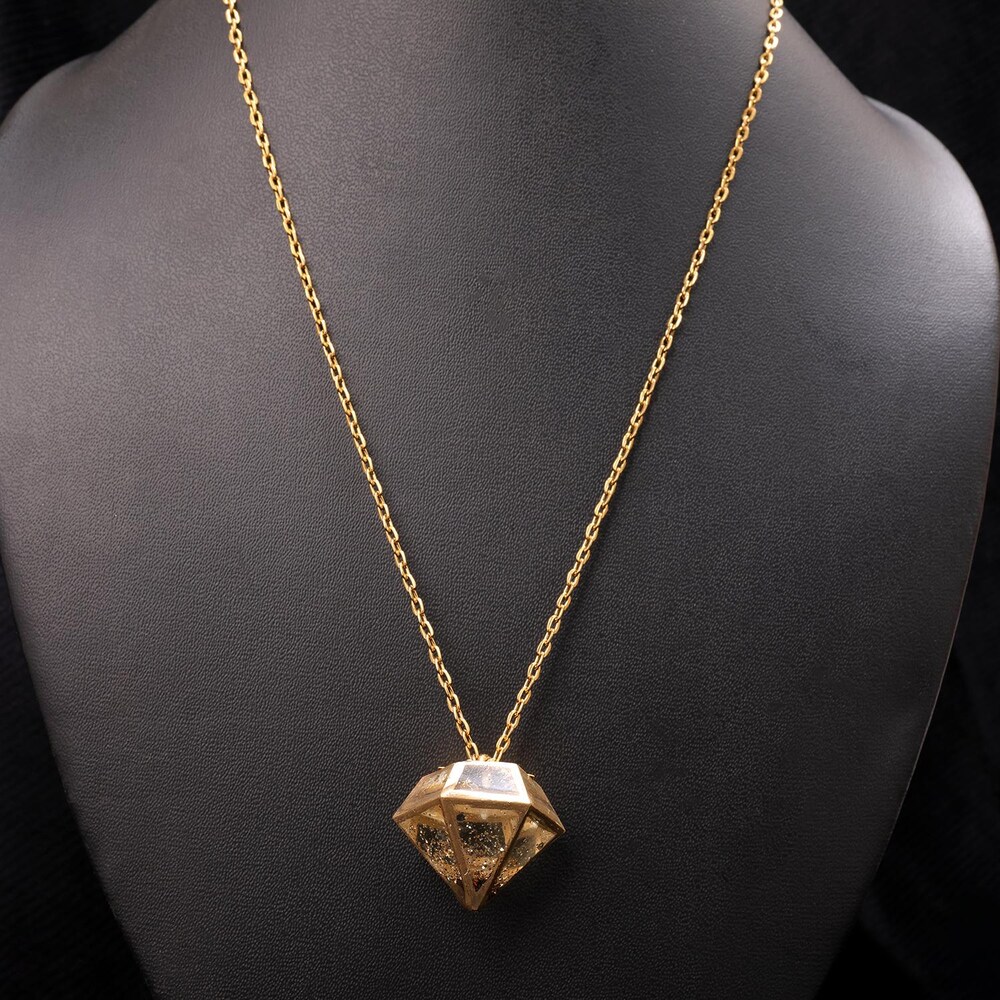  The GoldToned Diamond Dew Pendant