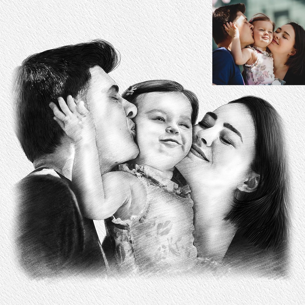  Beautiful Parenthood Sketch Art