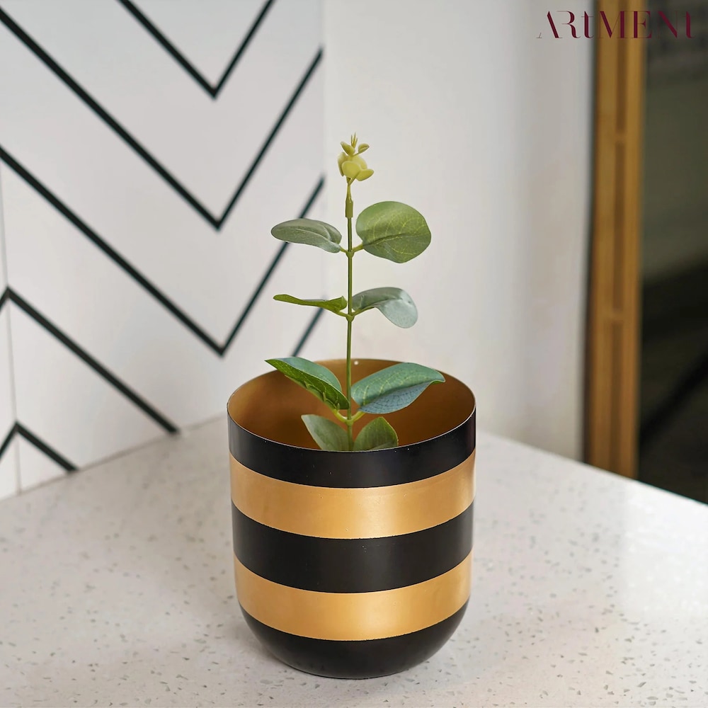  Opulent Life Handcrafted Metal Pot