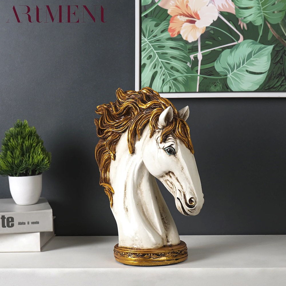  Stallion Manifesting Golden Table Decor