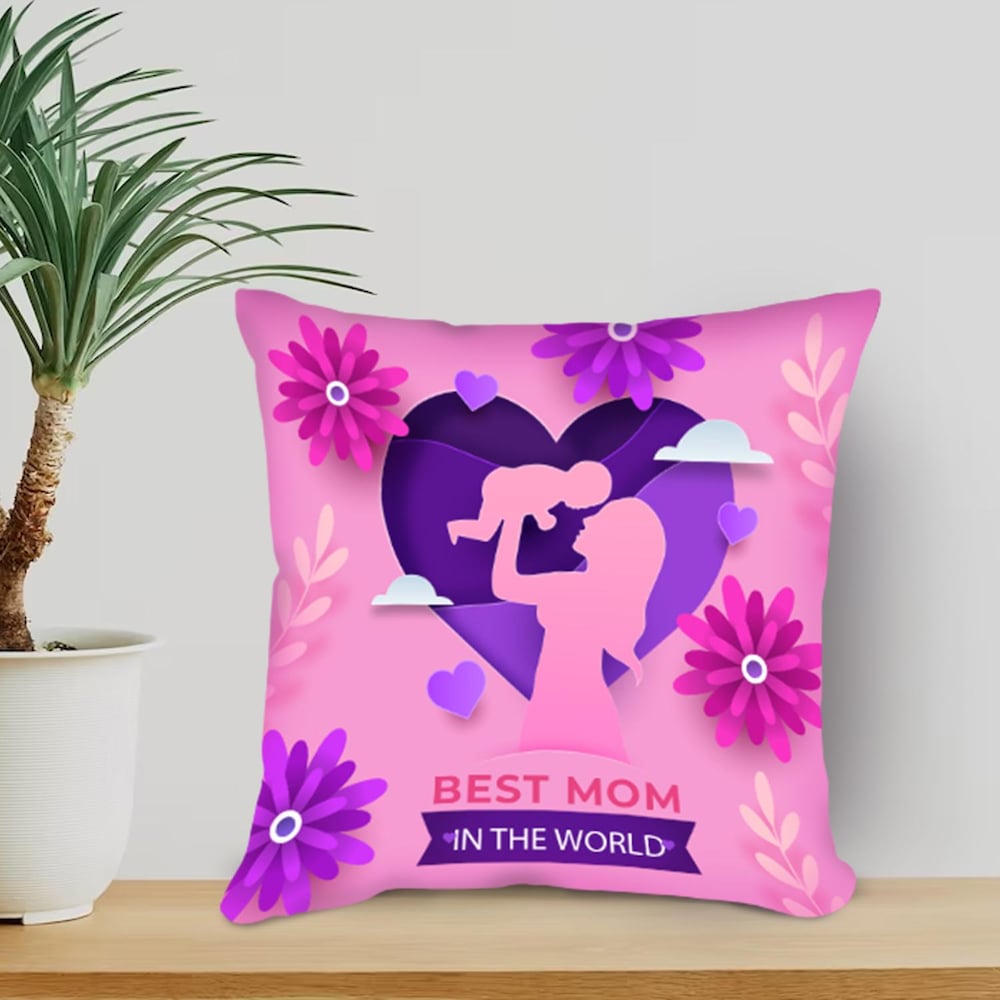  Best Mom In The World Mothers Cushion
