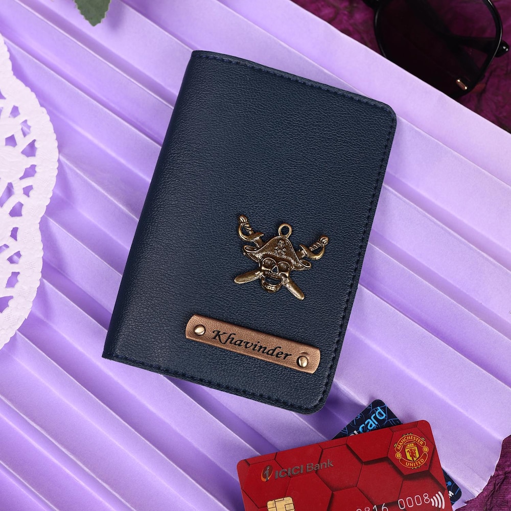  Personalized Blue Passport Cover