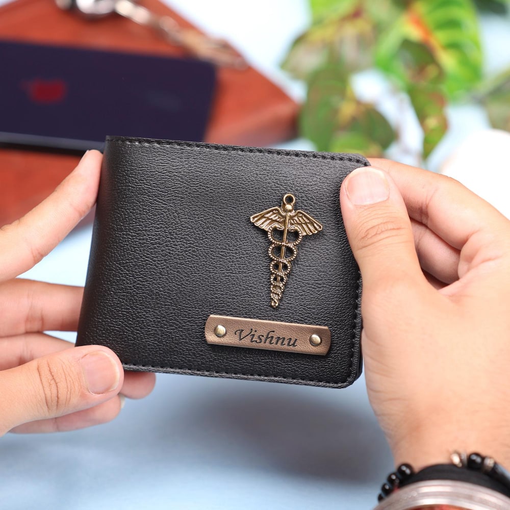  Personalized Black Mens Wallet