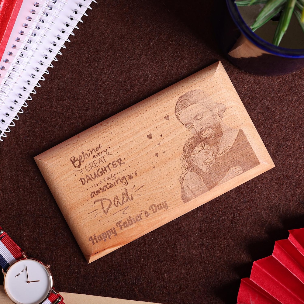  Amazing Fathers Day Wooden Photo Plaque