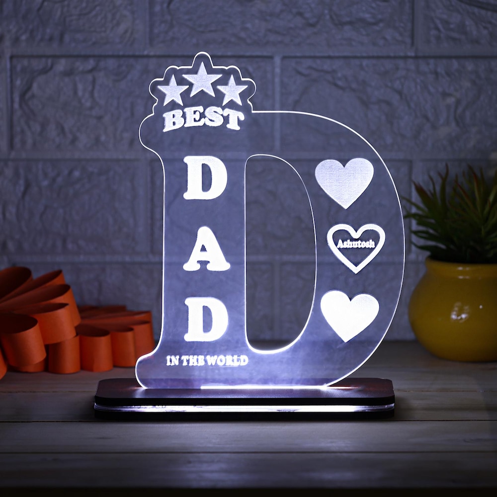  Best Dad In The World Father Led Lamp