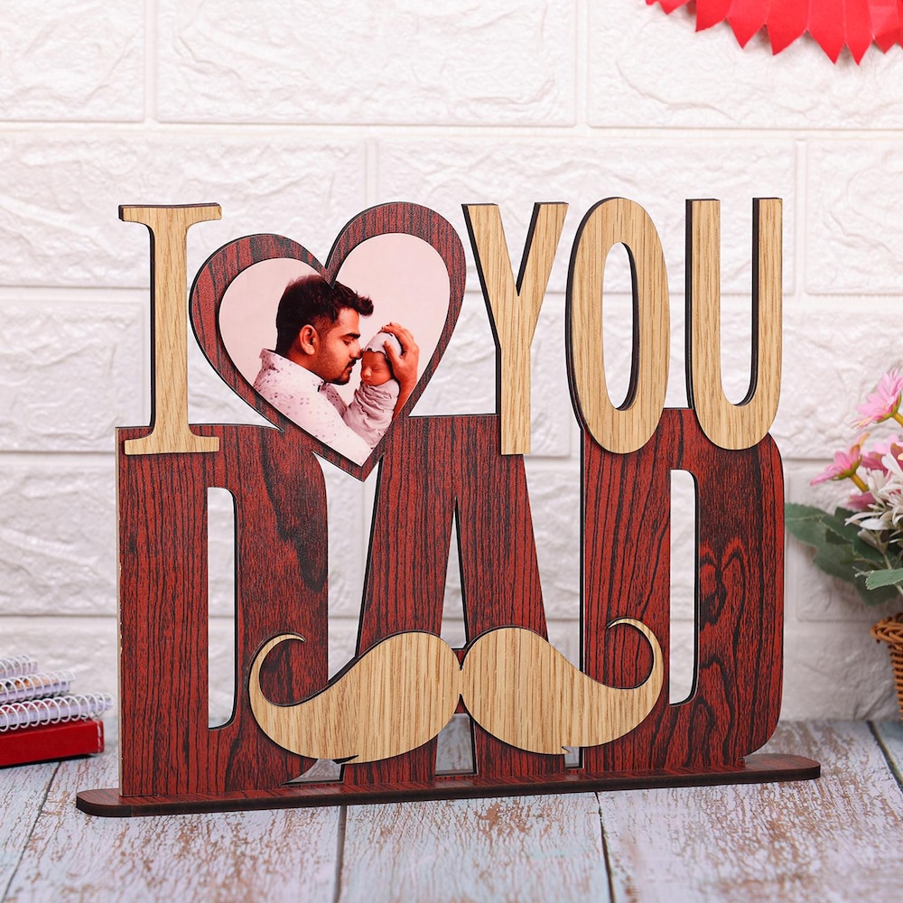 I Love U Dad Personalized Table Top Frame