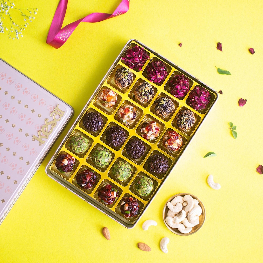  Anniversary Assorted Laddoos Tin Mithai Box