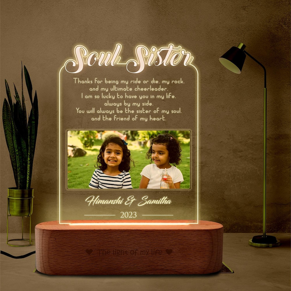  Soul Sisters Personalized Glowing Lamp