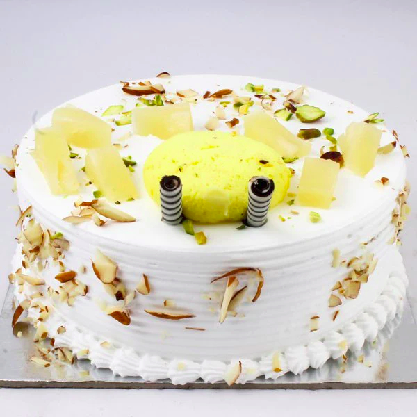  Pineapple N Pista Rasmalai Cake