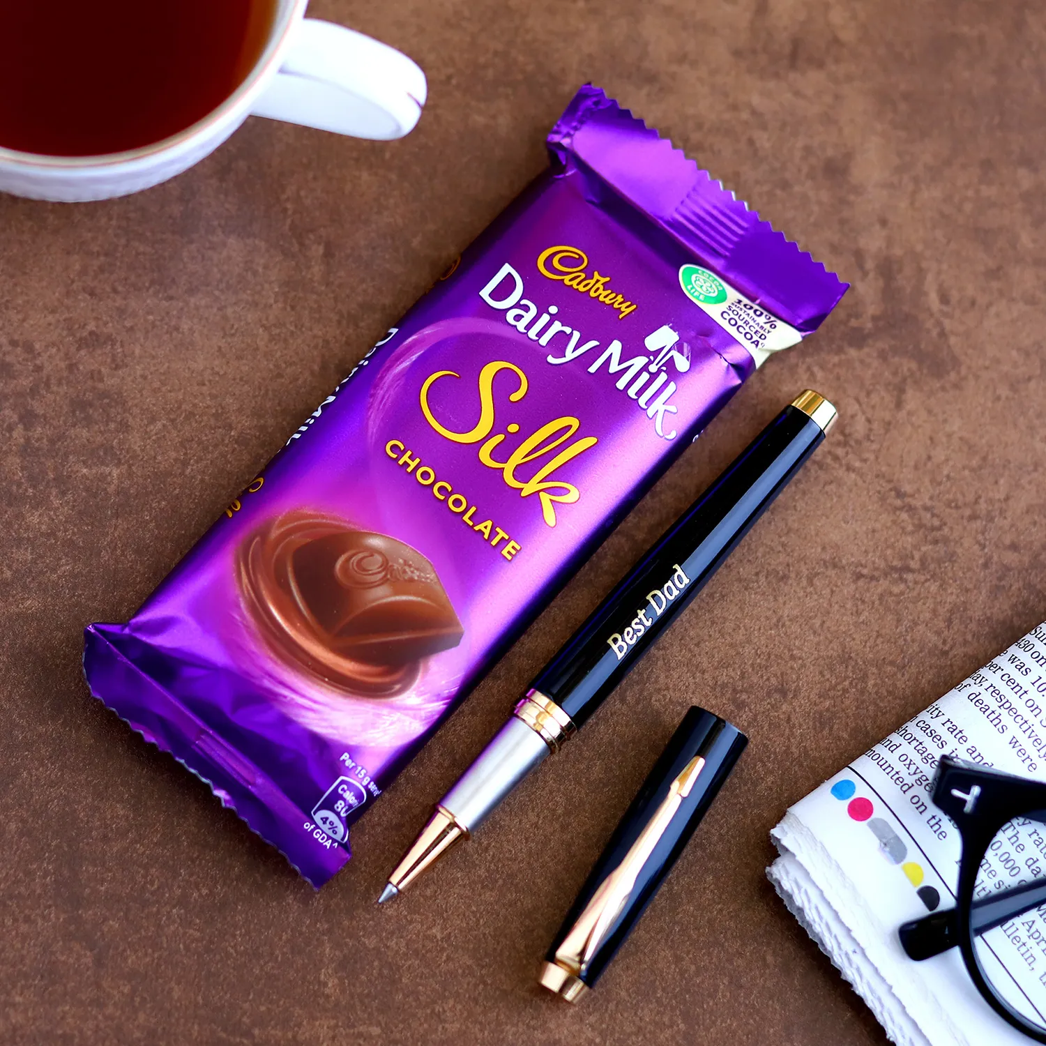  Best Dad Roller Pen & Chocolates
