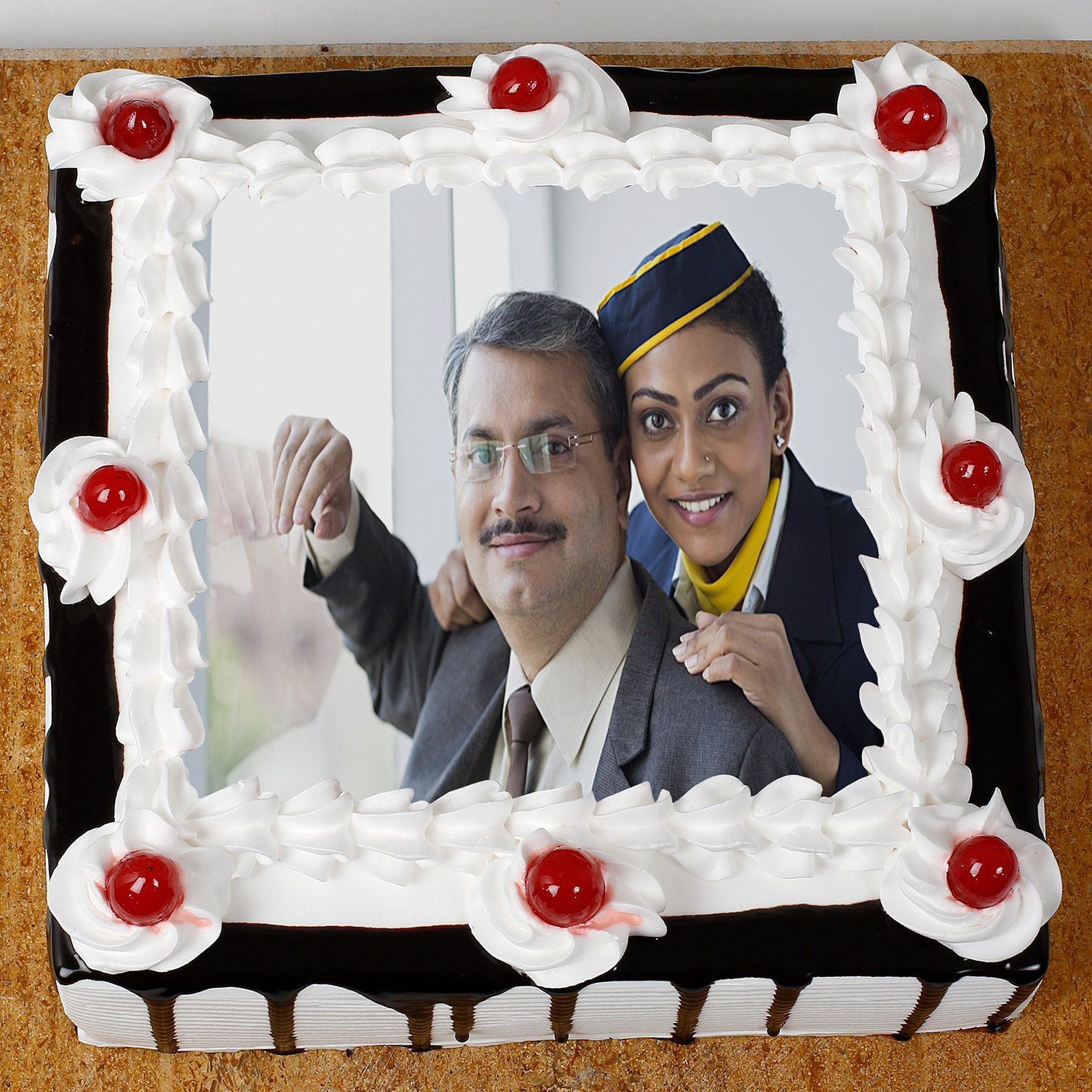  Black Forest Special Fathers Day Photo Cake