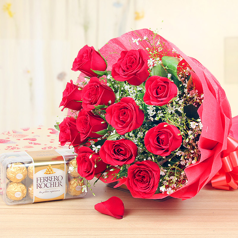  Chocolicious Roses Combo
