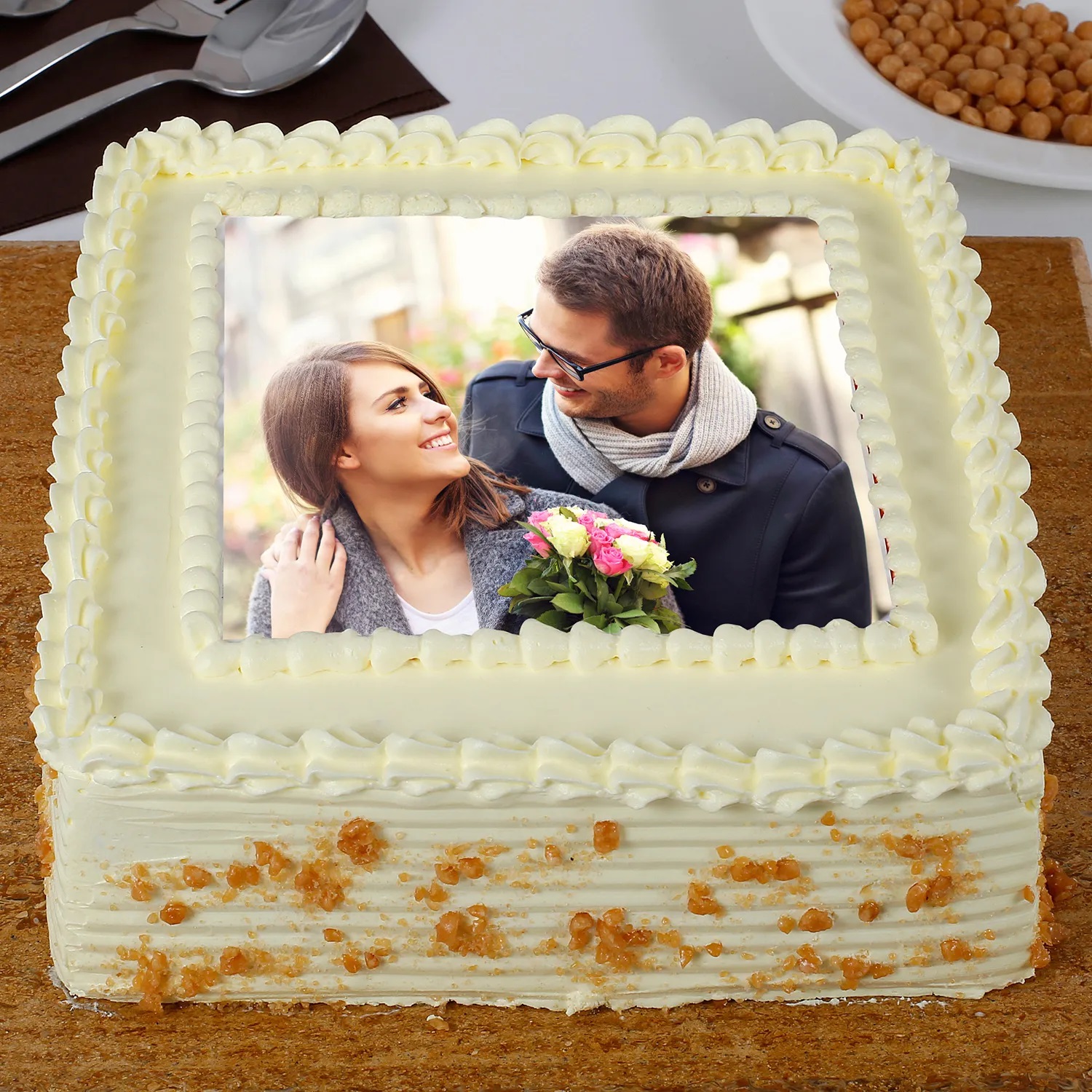  Crunchy Delight Butterscotch Photo Cake