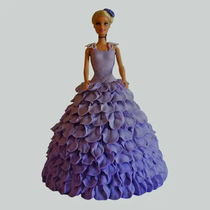  Dazzling Blue Barbie Cake
