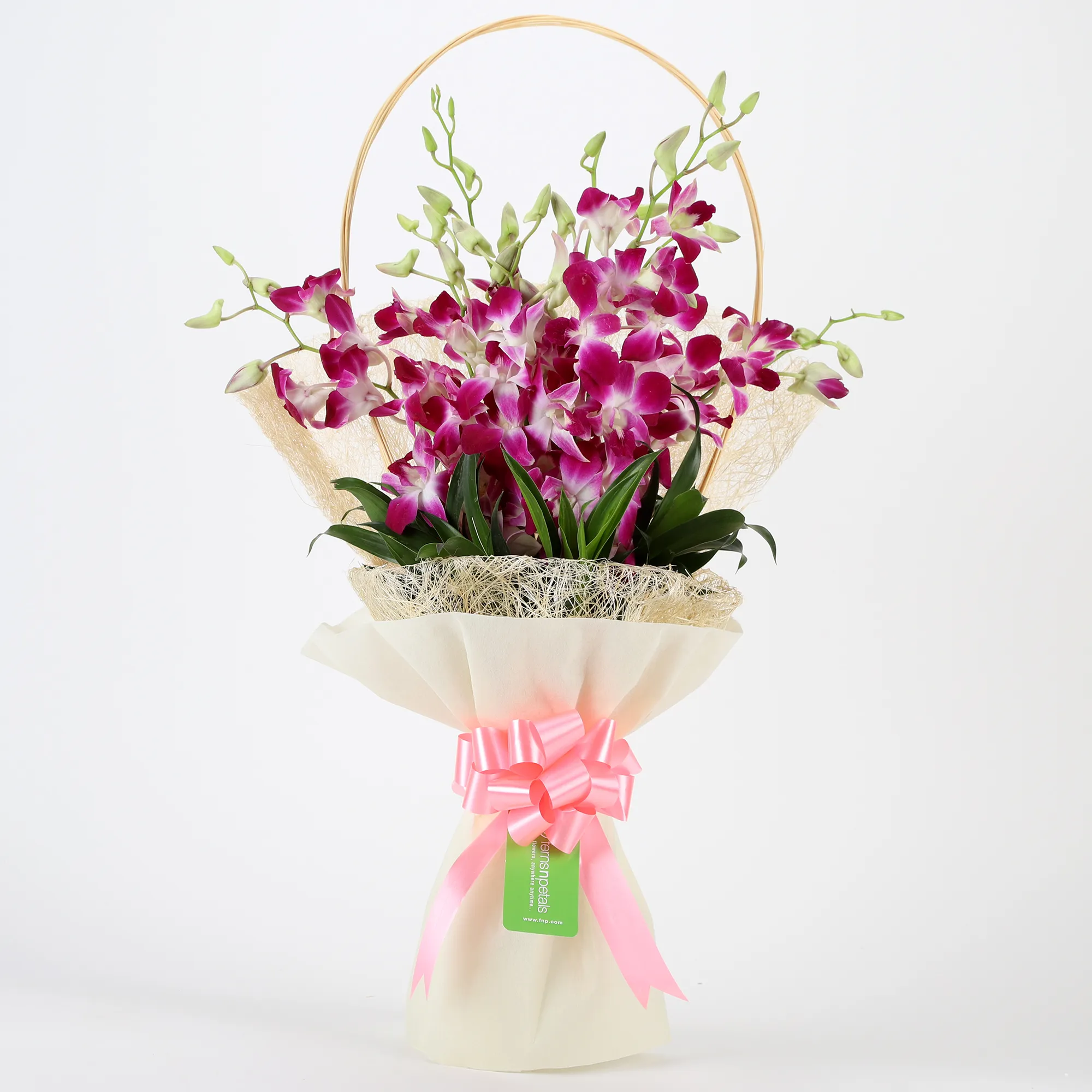  Elegant Purple Orchids Bouquet