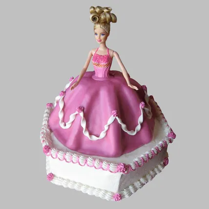  Florid Barbie Cake