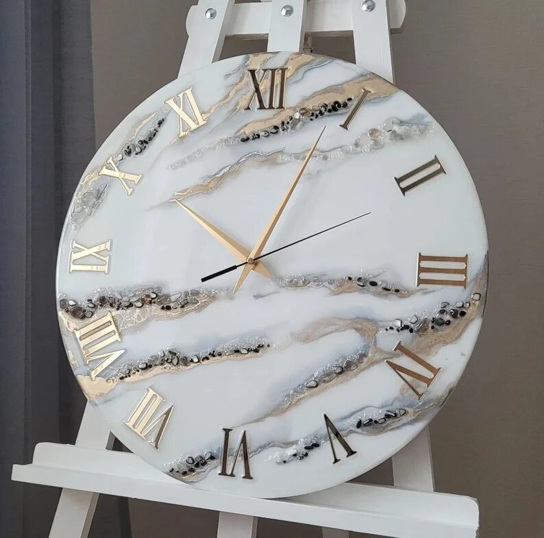  Resin Handmade Wall Clock