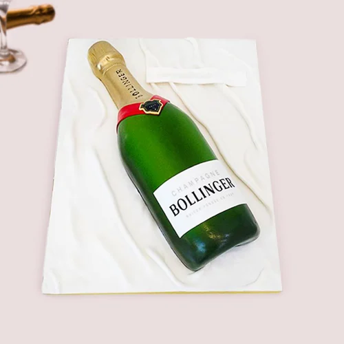  Champagne Fondant Cake