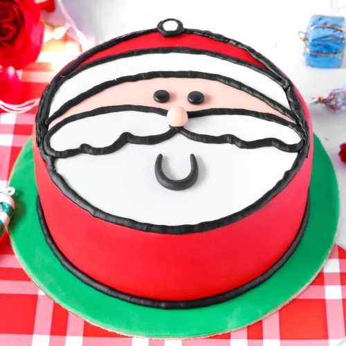  Santa Christmas Fondant Cake