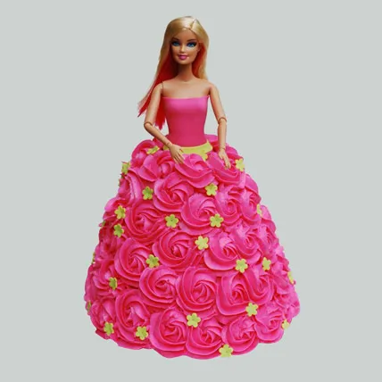  Pink Barbie Cake