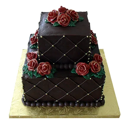  Rose N Truffle 2 Tier Cake