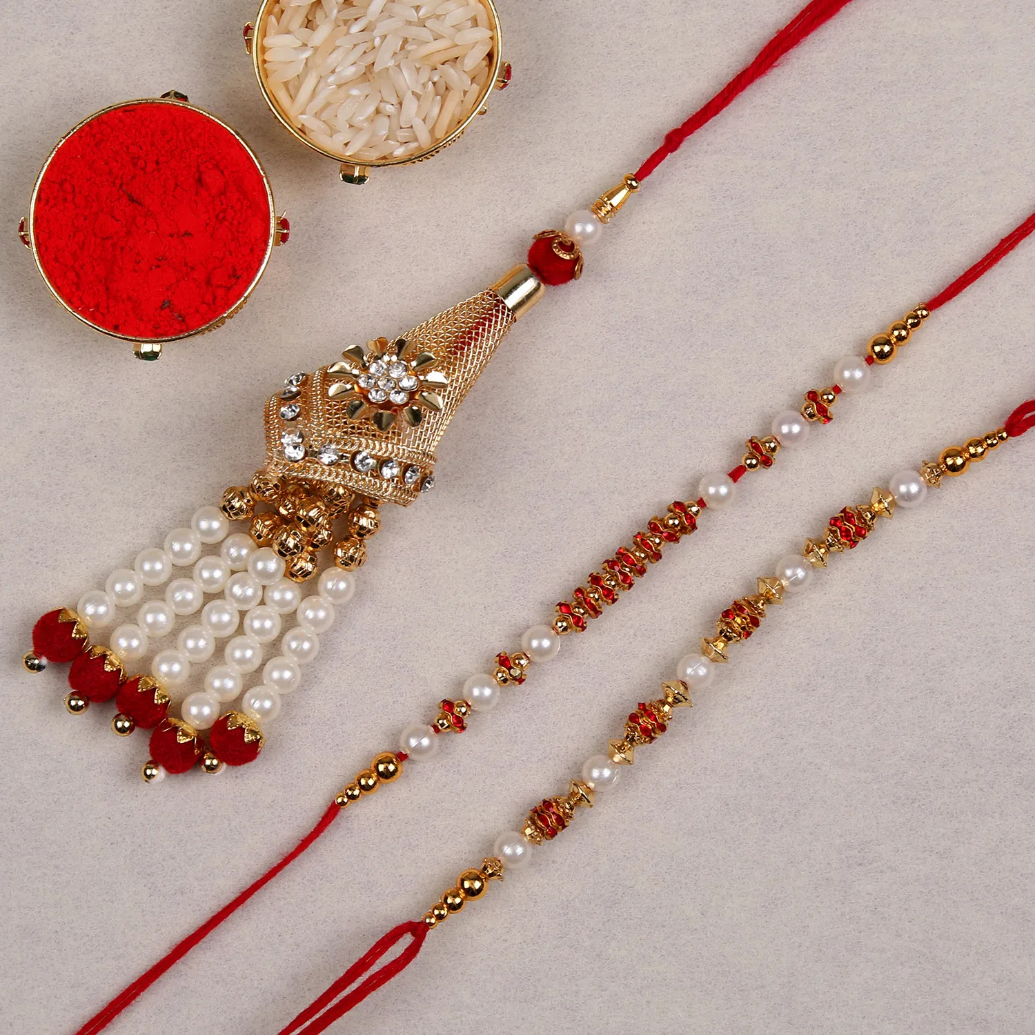  Set Of 3 Family Rakhi Combo