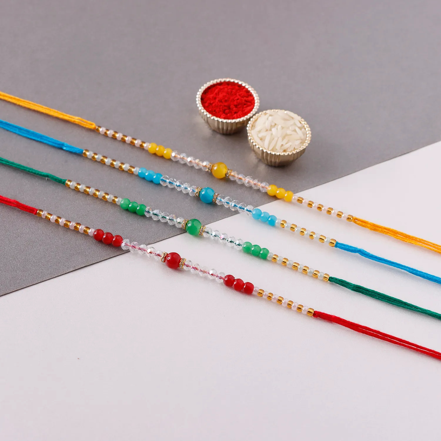  Sneh Designer Beads Rakhis Set Of 4