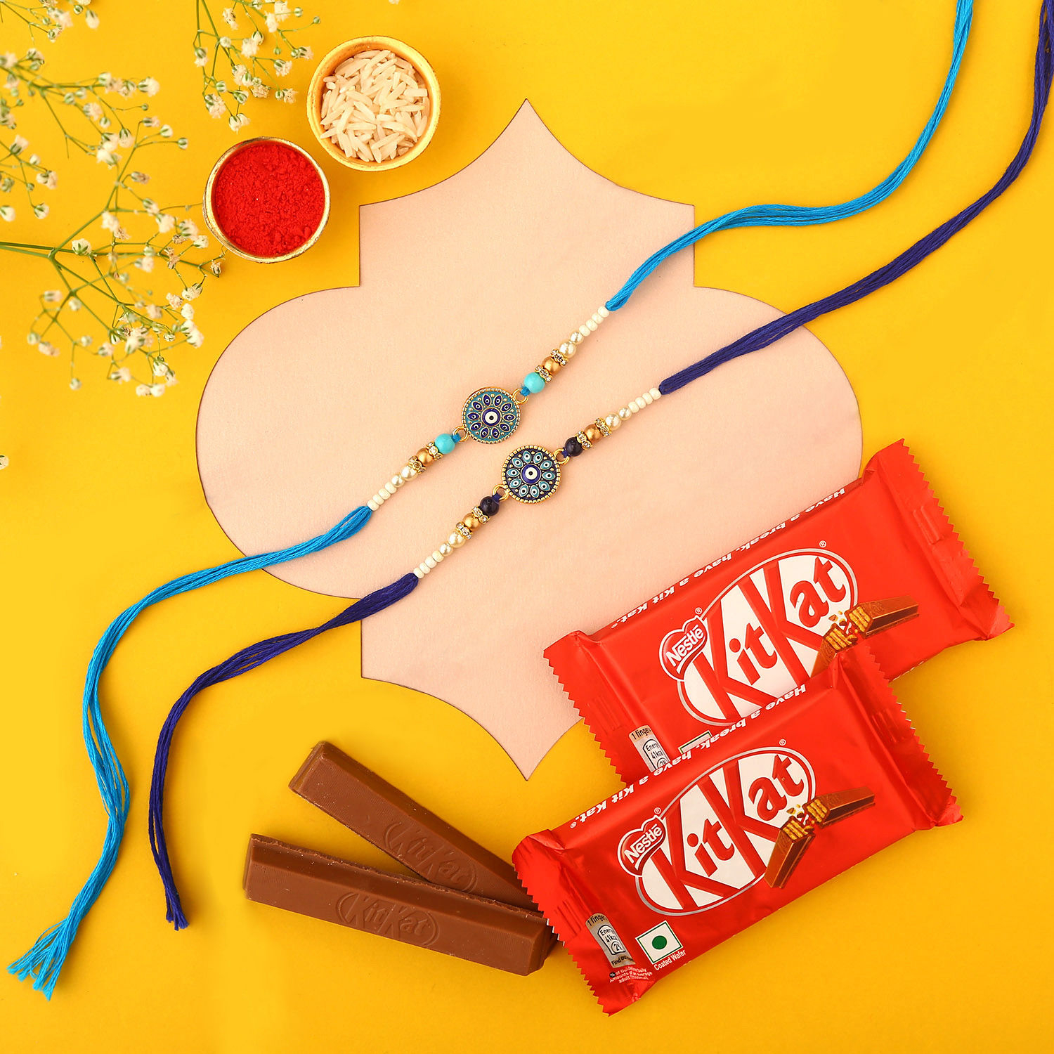  Sneh Evil Eye Rakhi & Kitkat