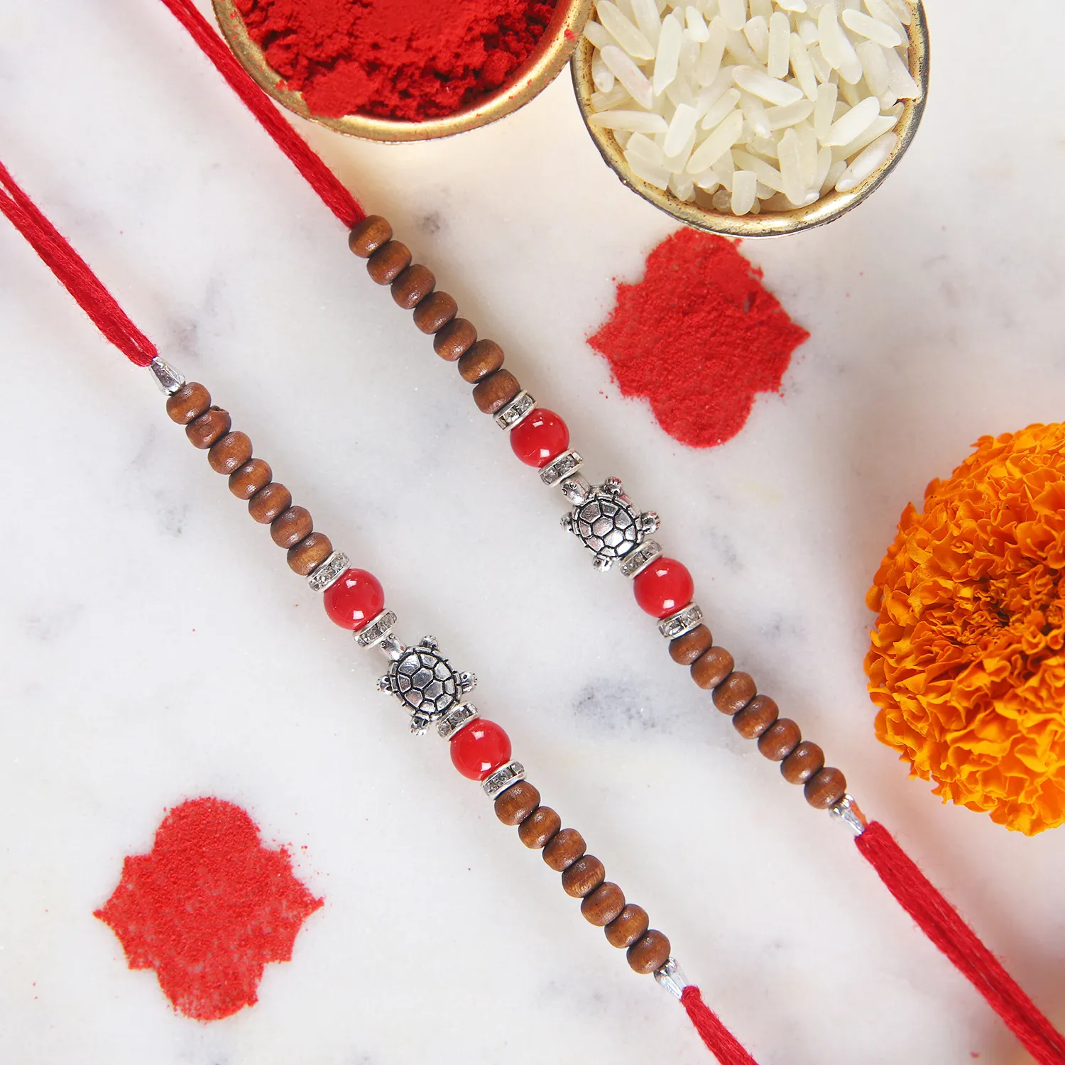  Sneh Good Wishes Turtle Rakhis Set Of 2