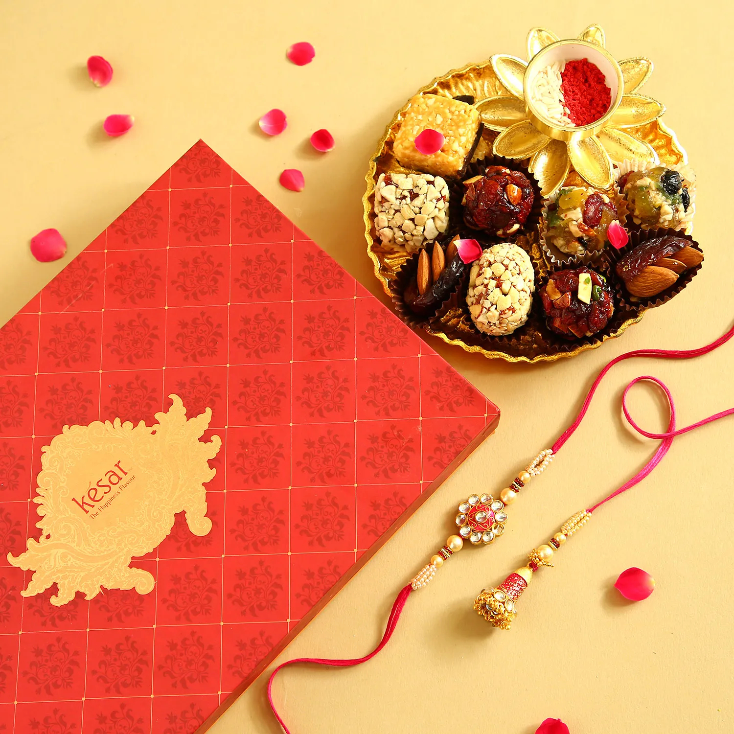  Sneh Traditional Bhaiya Bhabhi Rakhi Set N Sweets